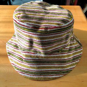 Handmade Striped French Terry Bucket Hat